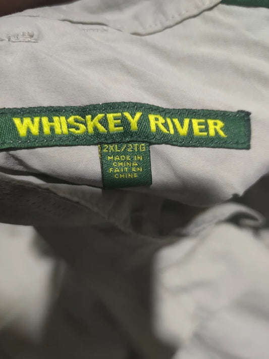 Whiskey River Men Nylon Beige Cargo Pants XL - additional view 2