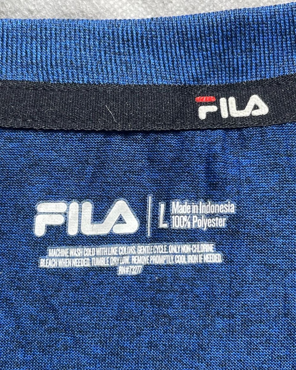 Fila Blue For Men Sports T Shirt L - Preloved Labels
