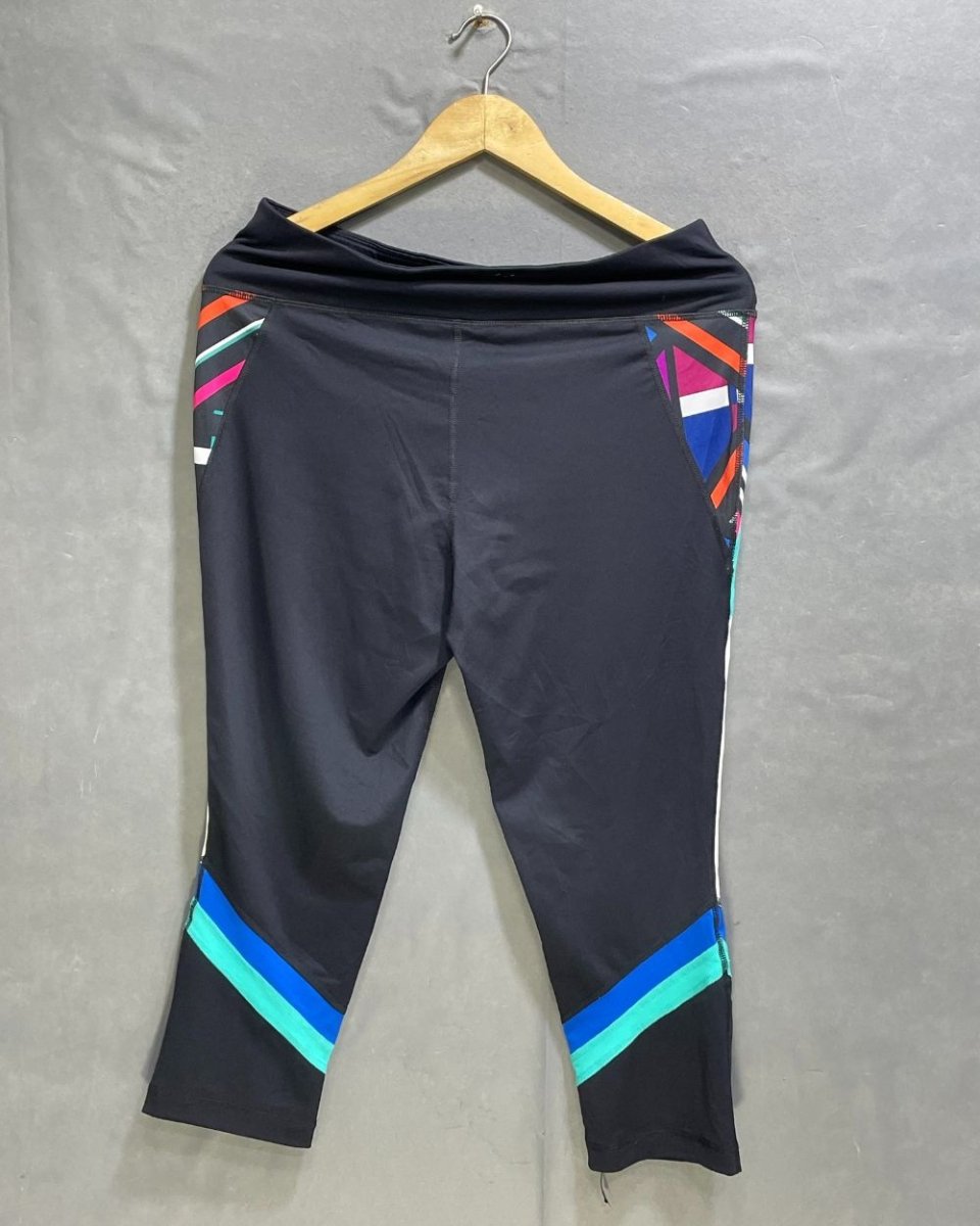 Fila Sport Black Polyester Stretch Gym tights For Women L - Preloved Labels