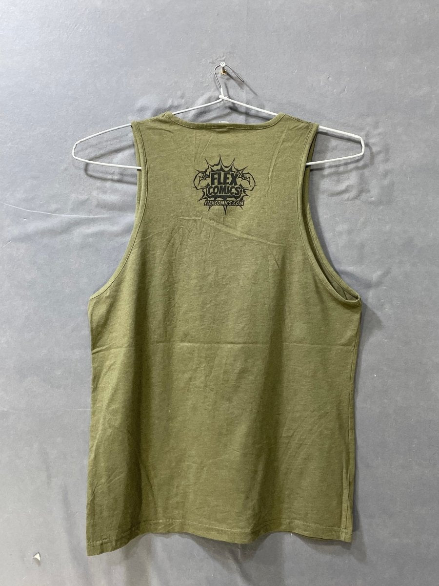 Flex Comics Green Cotton T Shirt For Men L - Preloved Labels
