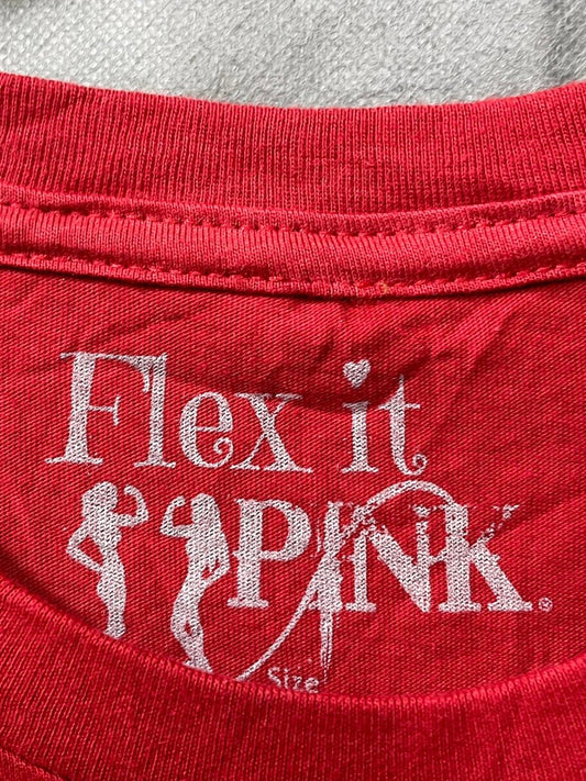 Flex It Pink Red Cotton T Shirt For Men M - Preloved Labels