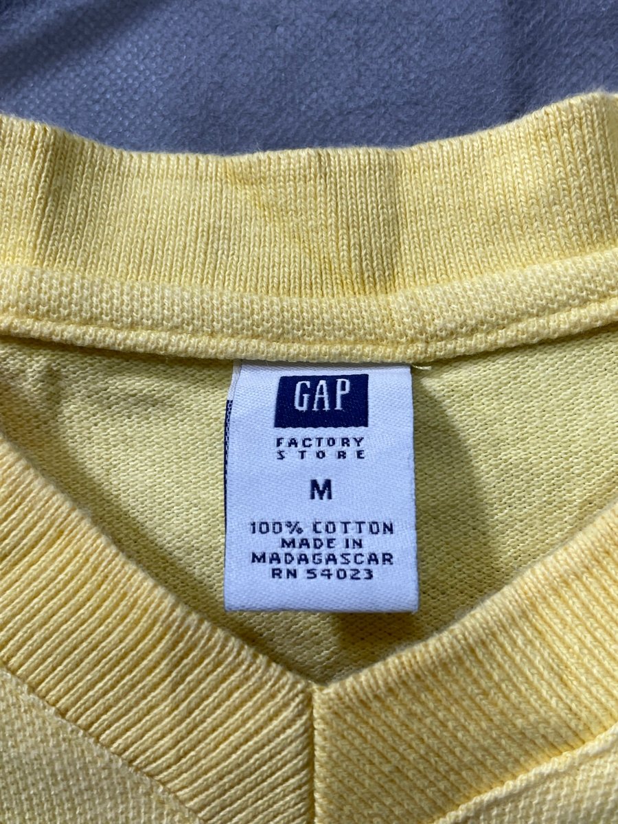 Gap Yellow Cotton T Shirt For Men M - Preloved Labels