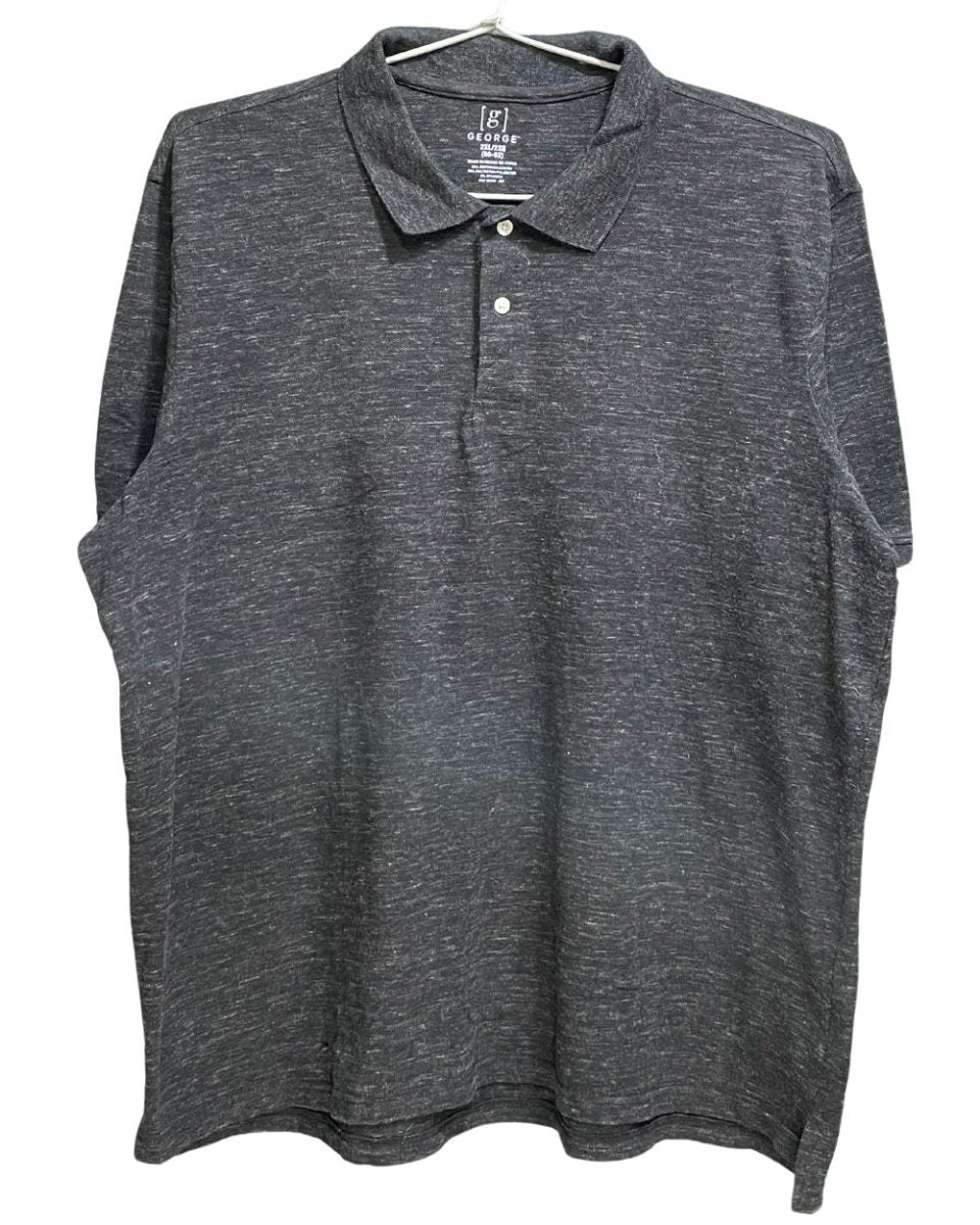 George Gray Cotton Jersey Polo T Shirt For Men XX Large - Preloved Labels