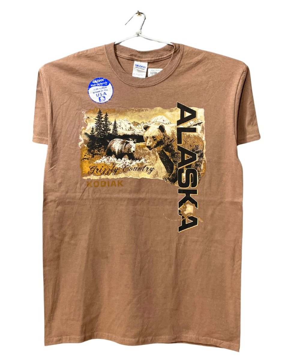 Gildan Brown Cotton T Shirt For Men M - Preloved Labels