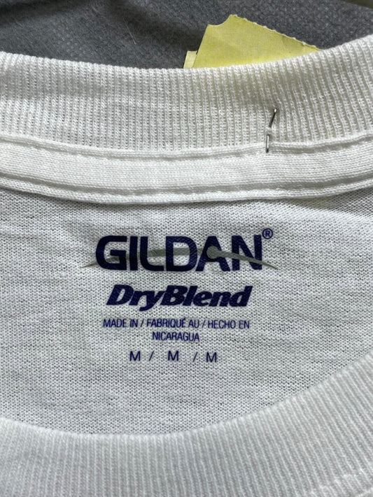 Gildan White Cotton T Shirt For Men M - Preloved Labels
