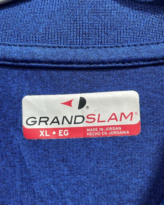 Grand Slam Blue Polyester Sport Polo T Shirt For Men X Large - Preloved Labels