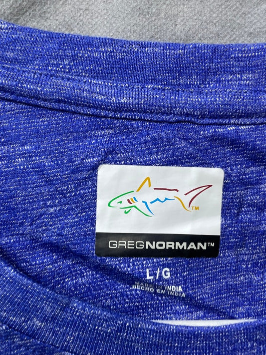 Greg Norman Blue Cotton T Shirt For Men L - Preloved Labels