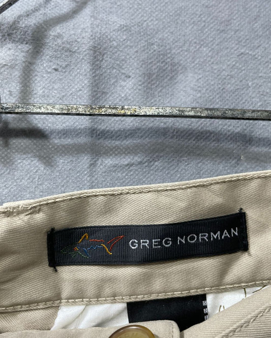 Greg Norman Khaki Cotton Short For Men XL - Preloved Labels