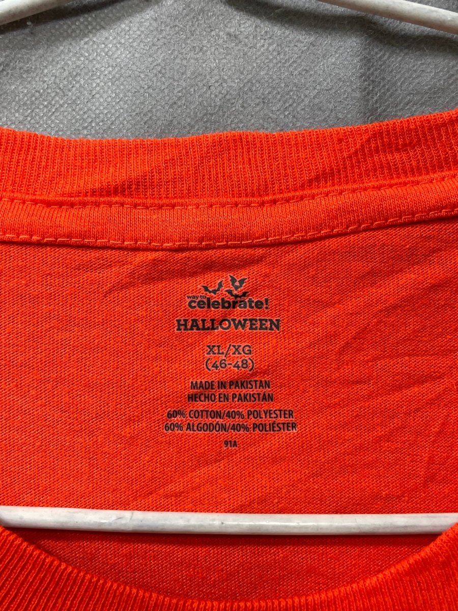 Halloween Orange Cotton T Shirt For Men XL - Preloved Labels