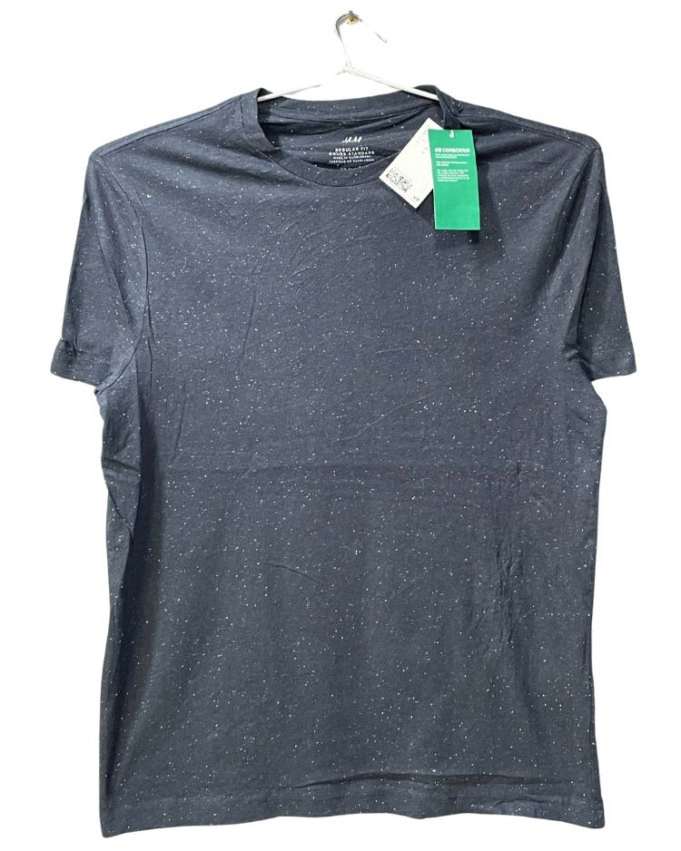 H&M Black Cotton T Shirt For Men M - Preloved Labels