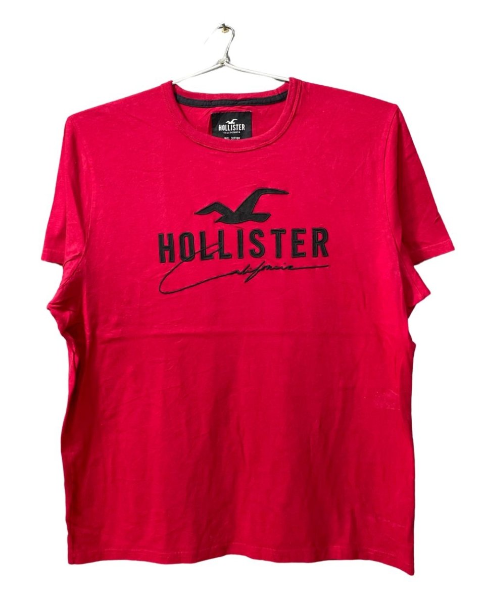Hollister Red Cotton T Shirt For Men XL - Preloved Labels
