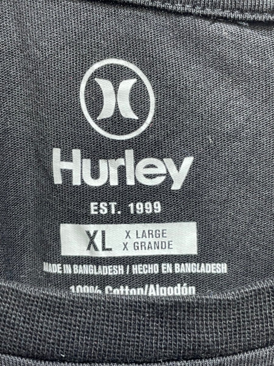 Hurley Black Cotton T Shirt For Men XL - Preloved Labels