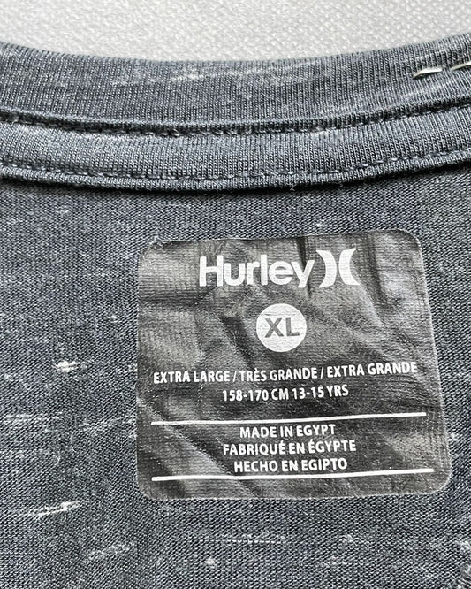 Hurley Gray Cotton T Shirt For Boy 16 Years - Preloved Labels