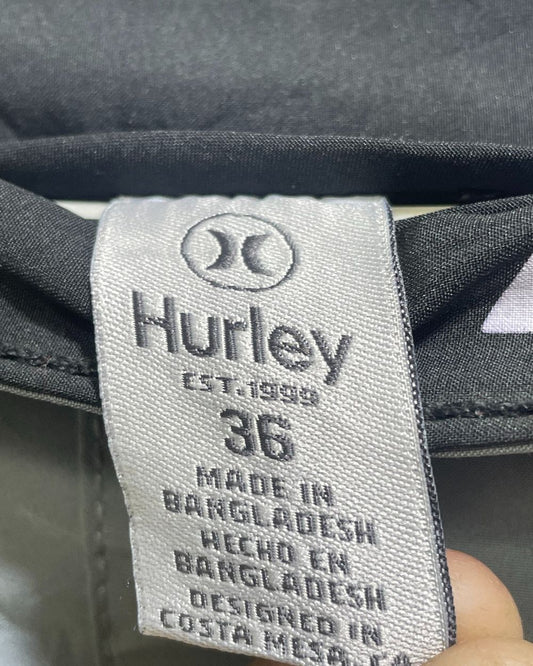 Hurley Gray Polyester Short For Men L - Preloved Labels