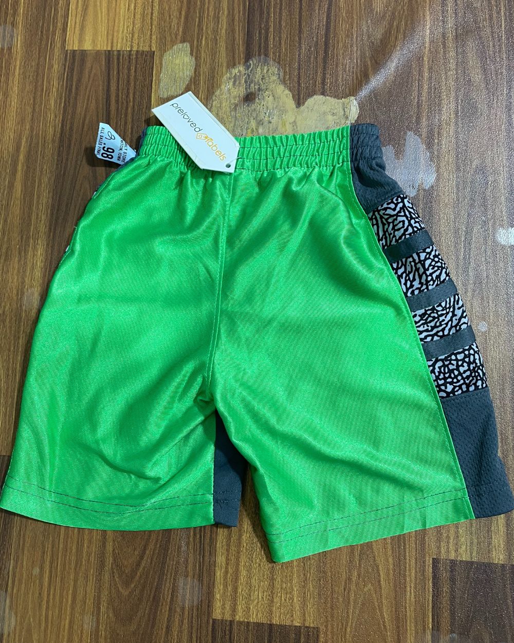 Jordan Green & Gray Sports Short For Boys 2 Years - Preloved Labels