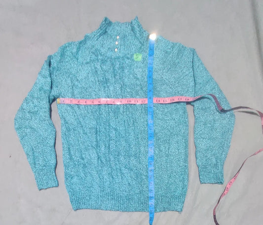 Karen Scott Women Acrylic Teal Sweater S – Preloved Labels (view 2)