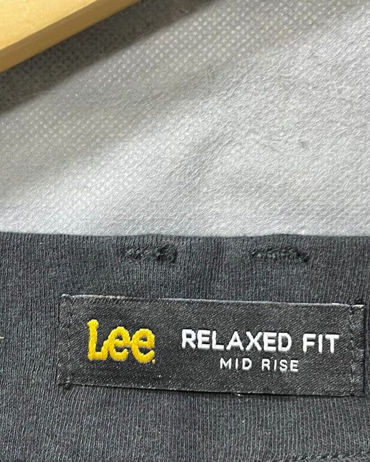 Lee Black Cotton Short For Men M - Preloved Labels