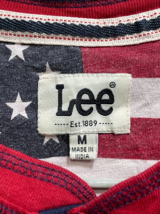 Lee Red Cotton T Shirt For Men M - Preloved Labels