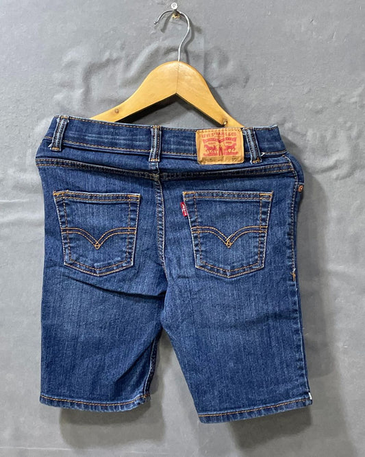 Levi's Blue Denim Jeans Short For Kids 14 Years - Preloved Labels