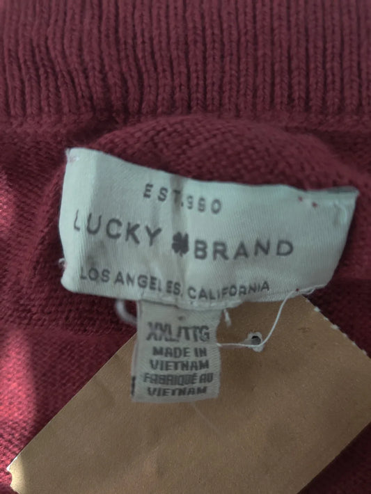 Lucky Brand Women Fabrique Maroon Sweater 2XL – Preloved Labels (view 2)