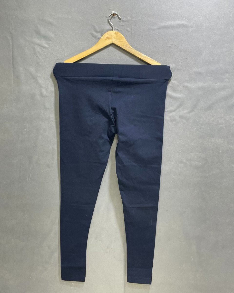 Matty M Blue Polyester Jersey Stretch Gym tights For Women M - Preloved Labels