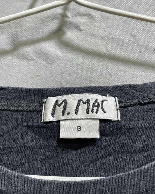 M.Mac Black Polyester Jersey Sport For Women T Shirt Large - Preloved Labels