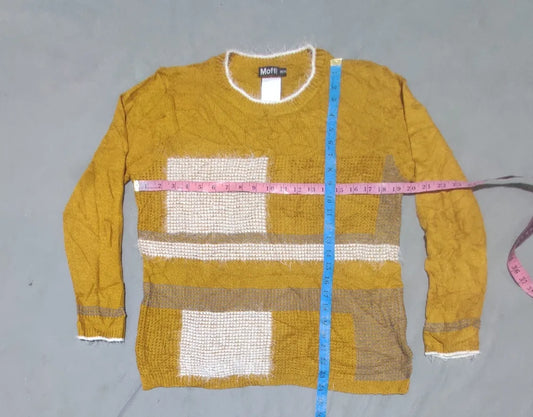 Moffi Women Acrylic Mustard Sweater M – Preloved Labels (view 2)