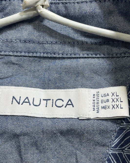 Nautica Blue Cotton Shirt For Men XL - Preloved Labels
