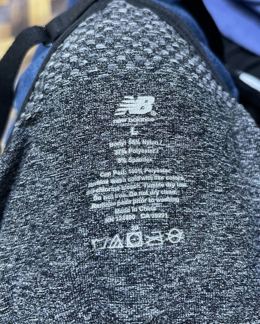 New Balance Gray Bra For Women Large - Preloved Labels