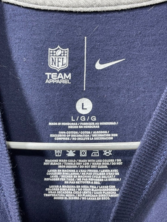 NFL Blue Cotton T Shirt For Men L - Preloved Labels