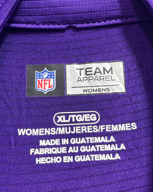 NFL Purple Polyester Jersey Sport For Women T Shirt X Large - Preloved Labels