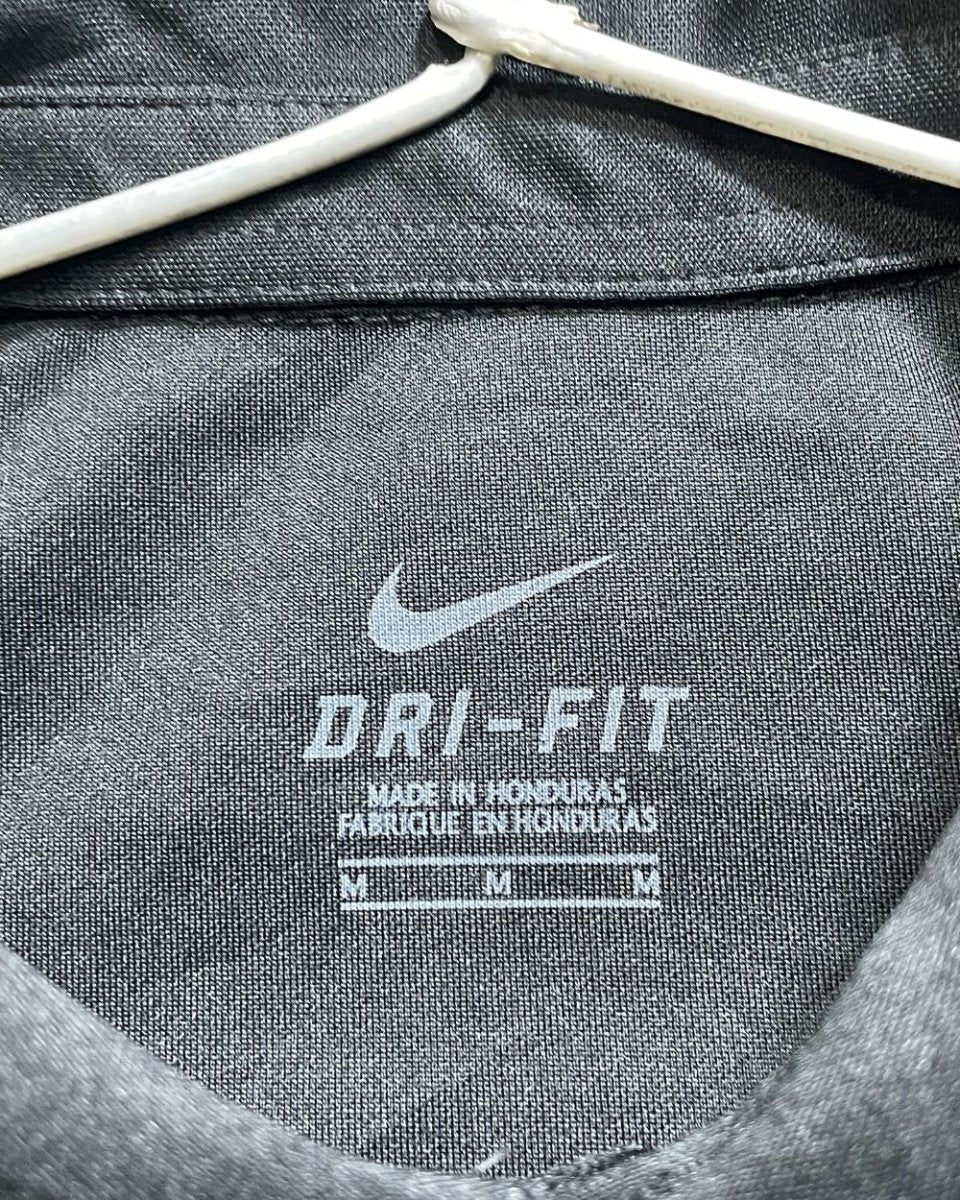 Nike Dri - Fit Black Polyester Sport Polo T Shirt For Men Medium - Preloved Labels