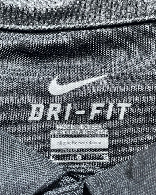Nike Dri - Fit Grey Polyester Sport Polo T Shirt For Men Large - Preloved Labels