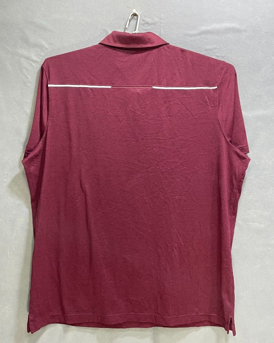Nike Dri - Fit Maroon Polyester Sport Polo T Shirt For Men X Large - Preloved Labels