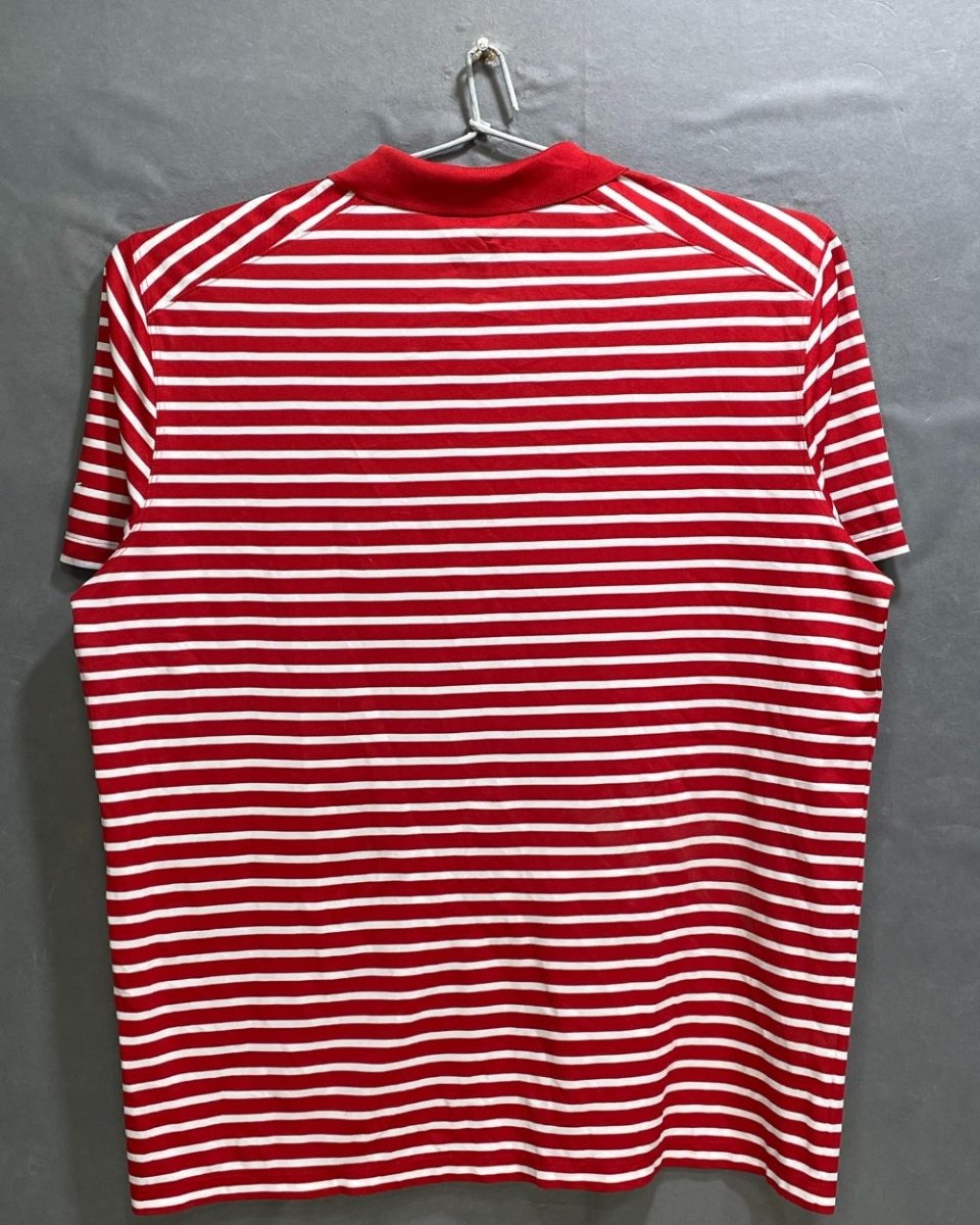 Nike Dri - Fit Red Polyester Sport Polo T Shirt For Men Large - Preloved Labels