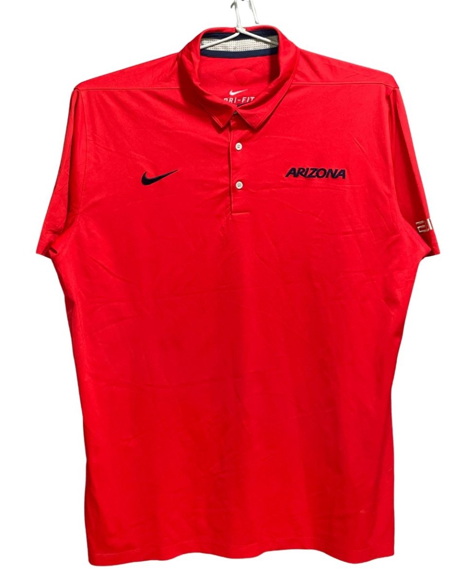 Nike Dri - Fit Red Polyester Sport Polo T Shirt For Men XL - Preloved Labels