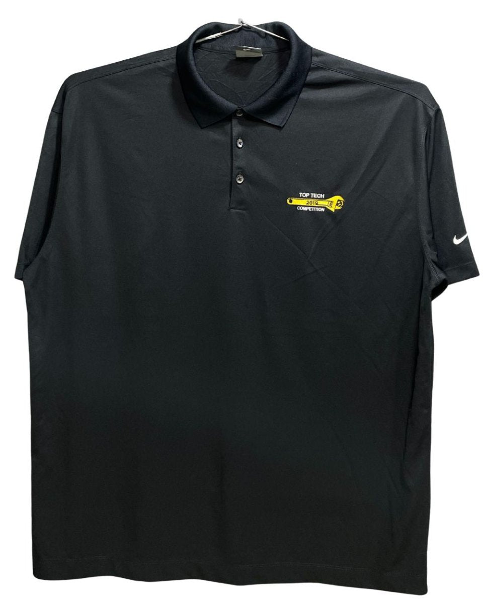 Nike Golf Black Polyester Sport Polo T Shirt For Men XX Large - Preloved Labels