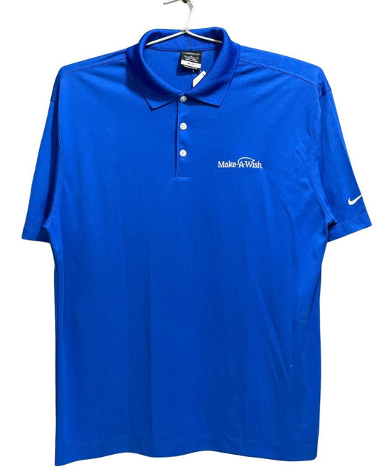Nike Golf Blue Polyester Sport Polo T Shirt For Men Large - Preloved Labels