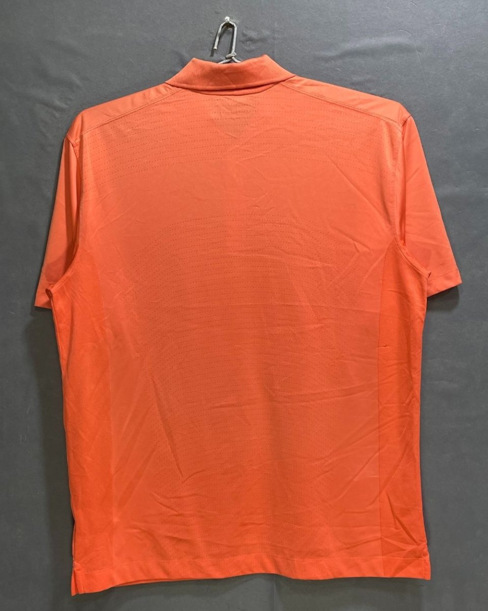Nike Golf Orange Polyester Sport Polo T Shirt For Men Large - Preloved Labels