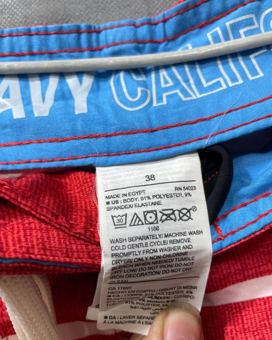 Old Navy Red Parachute Polyester Short For Men L - Preloved Labels