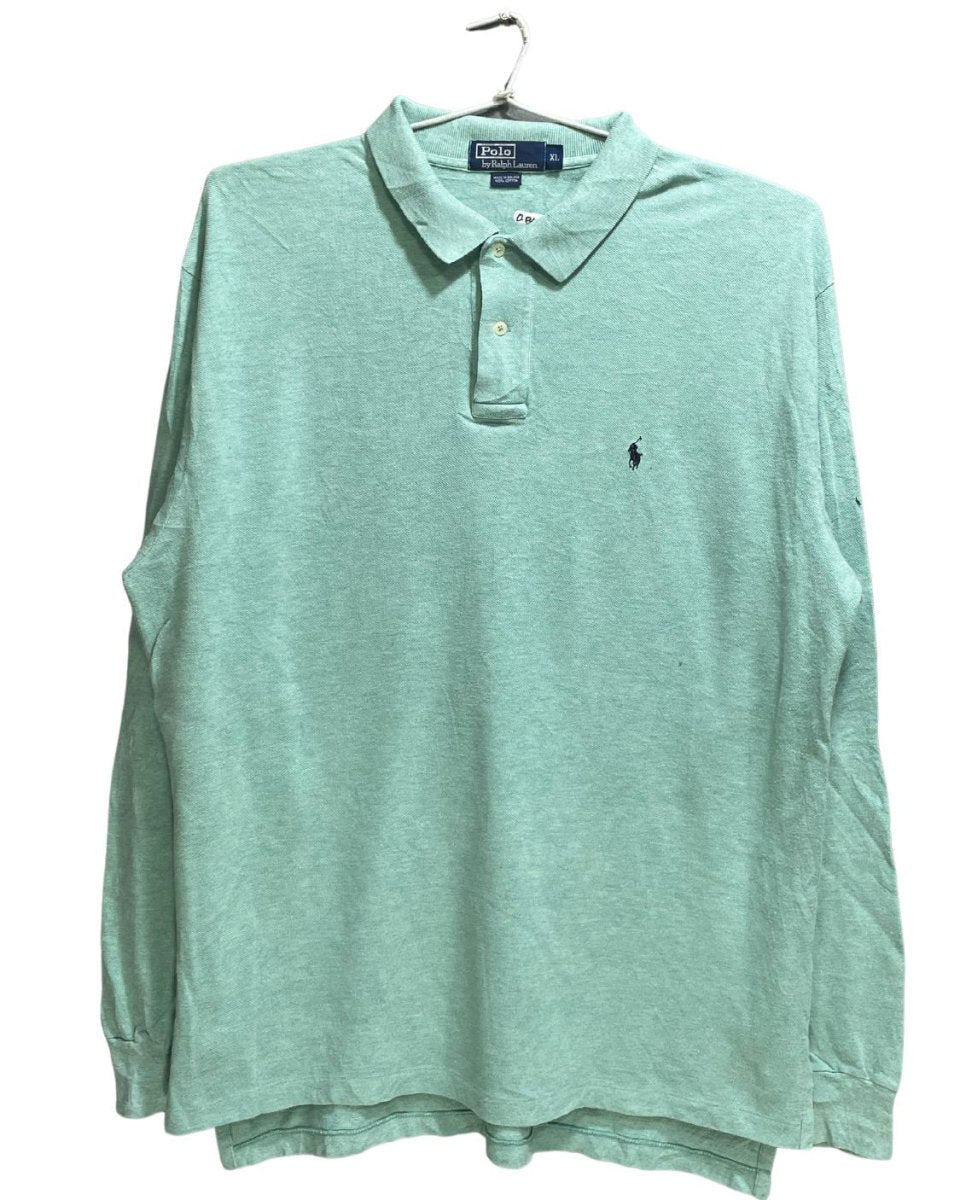 Polo By Ralph Lauren Green Cotton Jersey Polo T Shirt For Men X Large - Preloved Labels