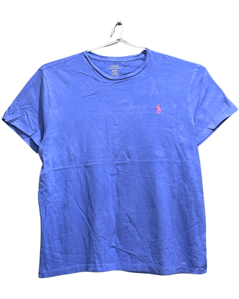 Polo Ralph Lauren Blue Cotton For Women T Shirt Medium - Preloved Labels