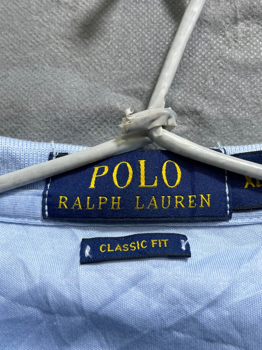 Polo Ralph Lauren Blue Cotton Jersey Polo T Shirt For Men X Large - Preloved Labels