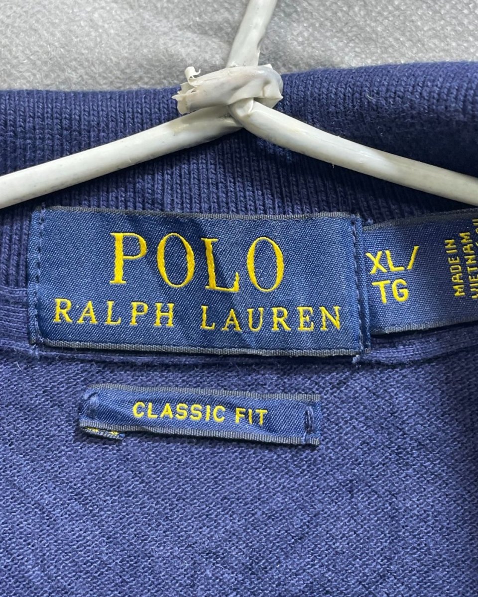 Polo Ralph Lauren Blue Cotton Jersey Polo T Shirt For Men X Large - Preloved Labels