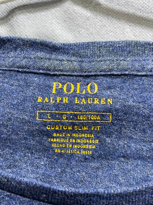 Polo Ralph Lauren Blue Cotton T Shirt For Men L - Preloved Labels