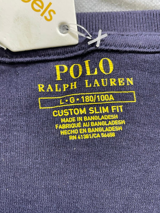 Polo Ralph Lauren Blue Cotton T Shirt For Men L - Preloved Labels