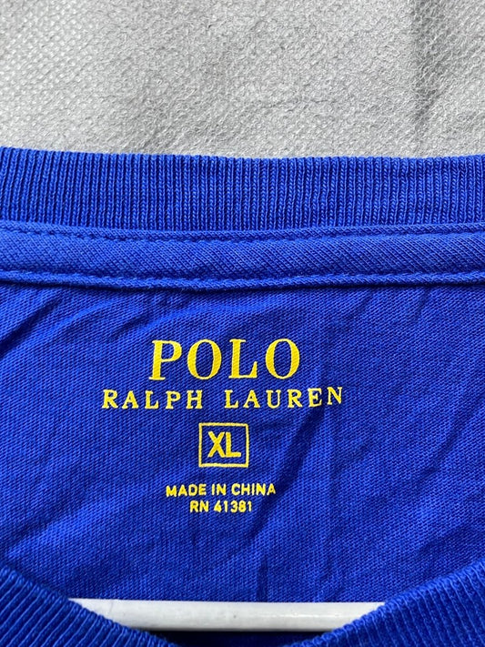 Polo Ralph Lauren Blue Cotton T Shirt For Men XL - Preloved Labels