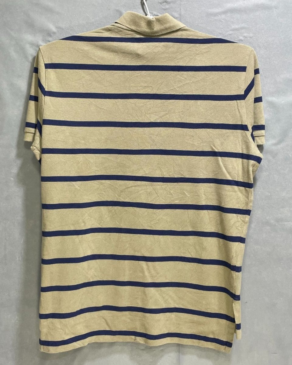 Polo Ralph Lauren Brown Cotton Jersey Polo T Shirt For Men M - Preloved Labels