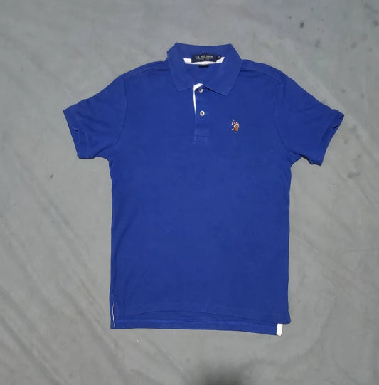Polo U.S. Assn Men Blue Cotton Polo T Shirt XS – Preloved Labels (view 2)
