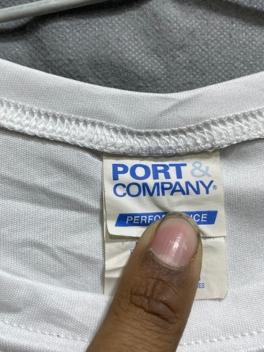 Port & Company White For Men Sports T Shirt S - Preloved Labels